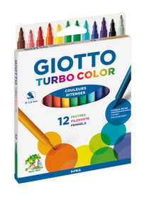 Lot de 12 feutres Giotto Turbo