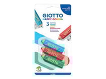 Giotto Happy Gomma - Gomme - Lot de 3
