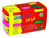 Pâte à modeler - Giotto be-bè - 4 x 100g (rose/vert/rouge/jaune)