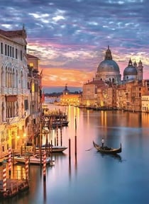 Puzzle Compact 500 pièces - Lighting Venice - Clementoni