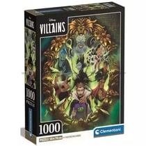 Puzzle Compact 1000 pièces - Villains - Clementoni