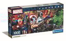 Puzzle Compact Panorama 1000 pièces - Marvel, The Avengers - Clementoni