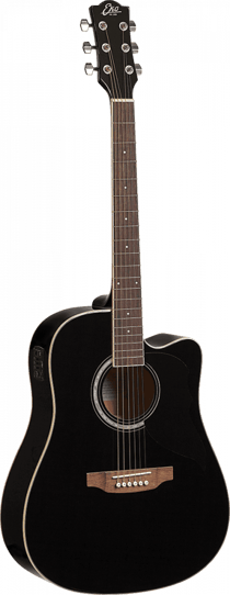 Eko Ranger 6 Cutaway EQ - Guitare électroacoustique - Dreadnought - Black
