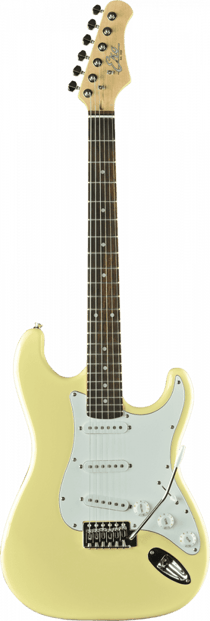 Eko Tribute Starter S-300 - Guitare électrique - Type ST - Cream
