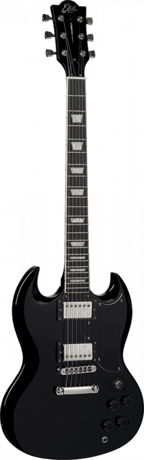 Eko DV10 - Guitare électrique - Type SG - Black
