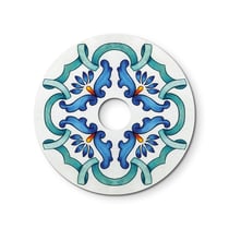 Abat-jour Ellepì pour lampes à suspension, murales et guirlandes - Diamètre 24 cm - Majolica bleu