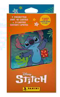 Jeu de cartes à collectionner Stitch - Boite métal - 7 pochettes et 3 cartes éditions limitées