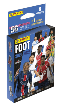 Blister 8 pochettes + 1 sticker EL - Foot 2024-2025 Ligue 1 McDonald's - Panini