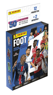Blister de 12 + 2 pochettes - Foot 2024-2025 Ligue 1 McDonald's - Panini