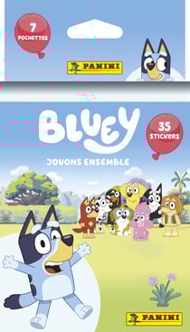 7 pochettes de stickers à collectionner - Bluey 2 - Panini