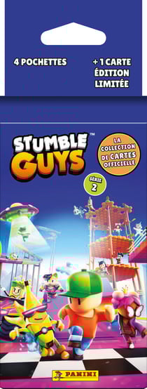 Blister Panini - Stumble Guys - 4 pochettes de 6 cartes + 1 carte édition limitée