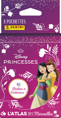 8 pochettes de stickers à collectionner Disney Princess 2024