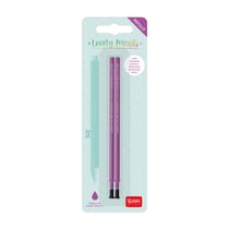 Lot de 2 recharges Legami - Stylo à encre gel 3D - violet