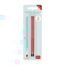 Lot de 2 recharges stylo à encre gel 3D Legami - Lovely Friends - Rouge