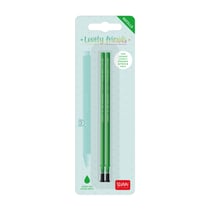 Lot de 2 recharges stylo à encre gel 3D Legami - Lovely Friends - Vert