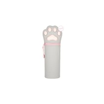  Trousse 2-en-1 ronde 1 compartiment en Silicone - Legami - Kitty 