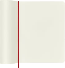 Carnet - 19 x 25 cm - Moleskine- 192 pages unies - couverture souple - rouge écarlate