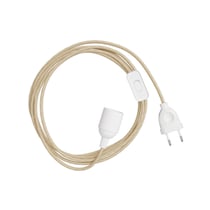 Kit Baladeuse pour abat-jour Creative Cables - Blanc et beige