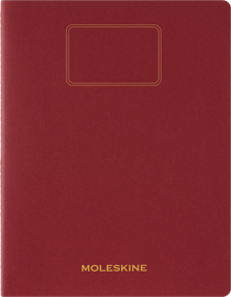 Cahier Moleskine - Rouge - 21,6 x 27,9 cm - Etudiant - 120 pages lignées