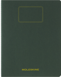 Cahier Moleskine - Vert- 21,6 x 27,9 cm - Etudiant - 120 pages lignées