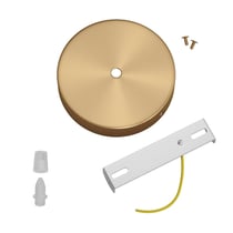 Kit rosace métallique cylindrique - Bronze satiné
