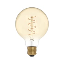 Ampoule Led Carbon Vintage Filament Small Spiral G95 220/230V 4W 250LM E27 1800K Dimmable - Doré