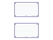 80 flashcards - 7,5 x 12,5 cm - Flash 2.0 Oxford - Ligné - cadre violet