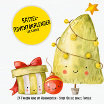 Rätsel-Adventskalender für Kinder - 24 Fragen rund um Weihnachten - Spaß für die ganze Familie