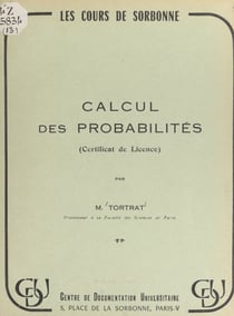Calcul des probabilités - Certificat de licence