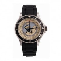 Tintin - Montre de voyage avec bracelet noir