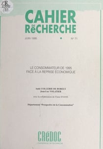 Le consommateur de 1995 face à la reprise économique