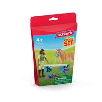 Mini monde : Sarah entraîne son poulain - Schleich