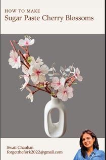 Sugar Paste Cherry Blossoms - Sugar Paste Flowers, #1