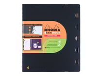Cahier - 22.5 x 29.7 cm - Exabook - Rhodia - 160 pages petits carreaux - Noir