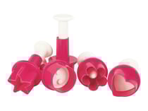 Lot de 5 mini découpoirs ScrapCooking® - Fleur, pois, cœur, bouton, étoile