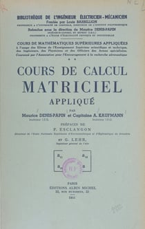 Cours de Calcul matriciel appliqué (2)