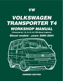VW Volkswagen Transporter T4 [ Powered By 1.8, 2.4 &amp; 2.9 Diesel engines ] - Workshop Manual Diesel Models Years 2000-2004