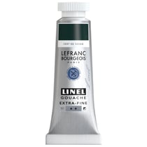Tube de 14 ml de gouache Lefranc Bourgeois - Linel - Extra-fine - Vert de vessie - Nuance 552