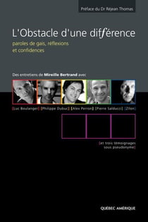 L'Obstacle d'une différence - Paroles de gais, réflexions et confidences