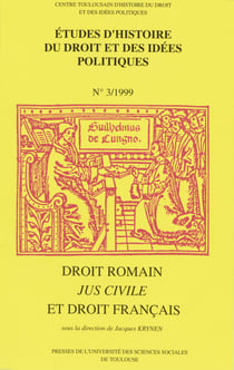 Droit romain, jus civile et droit français