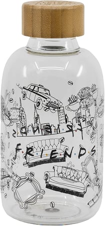 Bouteille en verre - Friends - 620 ml - 17 cm