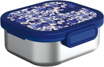 Quokka - Lunchbox acier inox - fleurs bleues