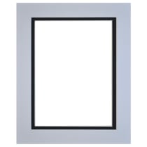 Passe-partout double - Blanc/Noir 50 x 70 cm - ouverture 40 x 60 cm