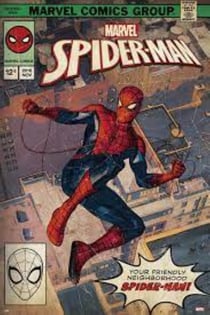 Marvel spider-man comic front