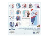 Calendrier 2022 - Disney Frozen - 30 x 30 cm - Erik