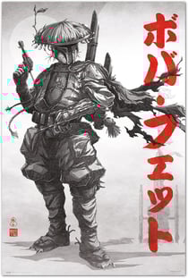 Poster star wars visions boba fett