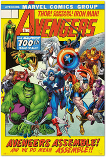 Poster Marvel Avengers 100Th Issue