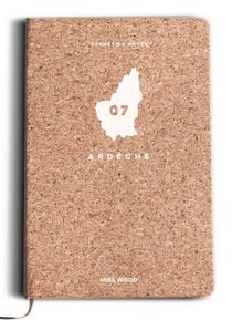 ARDECHE CARNET DE NOTES EN LIEGE