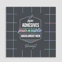 Mr Wonderful Notes adhésives pour n’oublier absolument rien