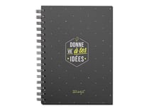 Cahier de notes - A5 - Mr. Wonderful - 200 pages - reliure à spirale - quadrillé